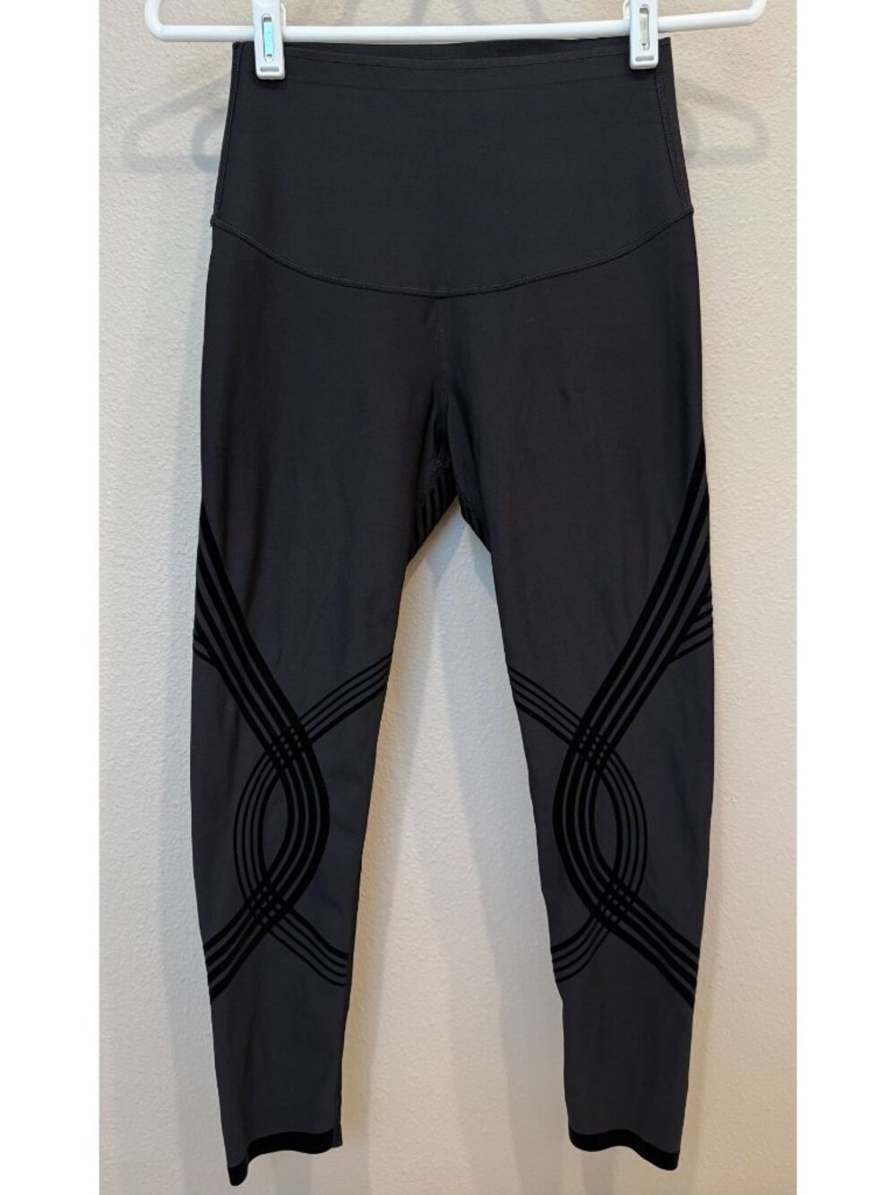 Fanka Body Sculpt 7/8 Length Reversible Legging Medium Black Compression Workout